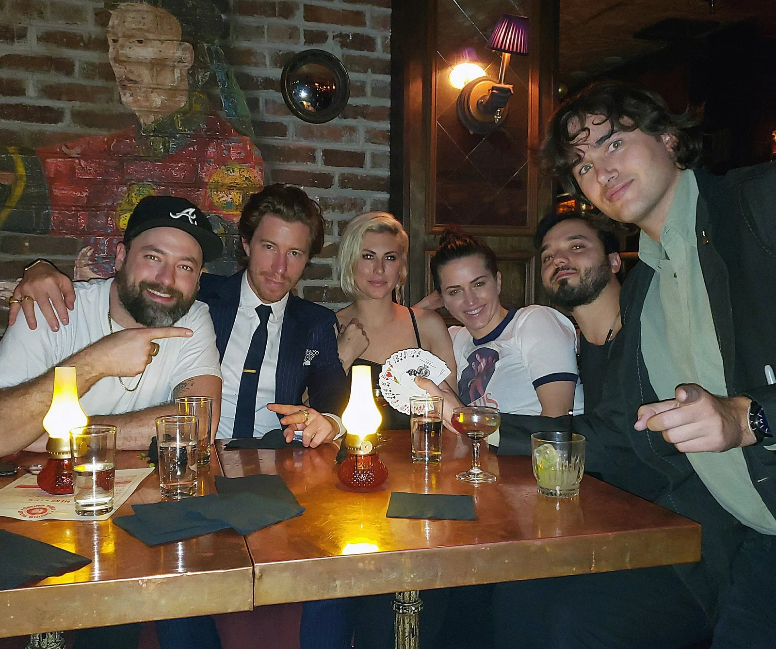 Roby Sobieski with guests after a close-up magic performance
